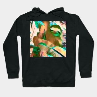 Three-toed Sloth In Tree Hoodie